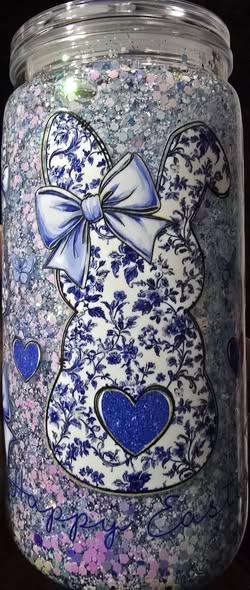 Blue Easter Bunny 16oz